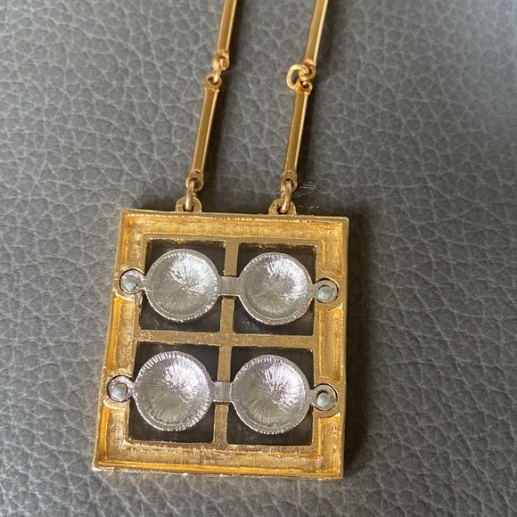 Artistry square Modern Necklace 22” tube chain - Picture 3 of 4